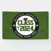 2024年度森林グリーン卒業パーティーのクラス 横断幕 (横)
