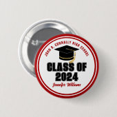 2024年度赤白科パーソナライズされた学名 缶バッジ (正面&裏面)