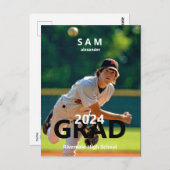 2024年度野球写真卒業発表 ポストカード (正面/裏面)