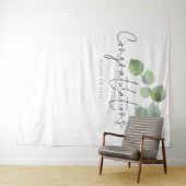 2024年度 クラス 桜の木の卒業写真背景おめでとう タペストリー (インサイチュ(横))