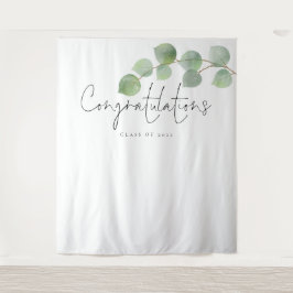 2024年度 クラス 桜の木の卒業写真 背景 タペストリー