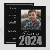 2024年度 シルバーグリッター フォト発表 招待状 (正面/裏面)