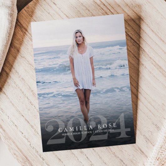 2024年度 卒業写真 アナウンスメント エレガント 招待状