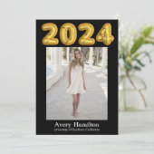 2024年度 卒業発表 バルーン 5枚の写真 招待状 (スタンド正面)