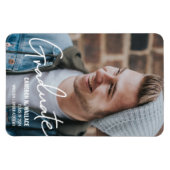 2024年度 現代の男性卒業生の写真 マグネット (横)