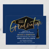 2024年度 現代シンプルクラス 卒業パーティー 招待状 (正面/裏面)