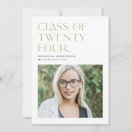 2024年度 現代ミニマリスト卒業式 ゴールドクラス 招待状