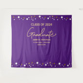 2024年度 紫金の背景 卒業式 タペストリー (正面(横))