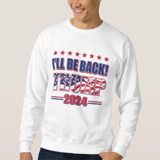 2024年後戻りトランプ スウェットシャツ (正面)