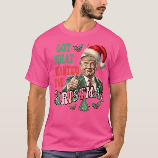 2024年得のクリスマストランプ賞受賞者に望んだもの Tシャツ (正面)