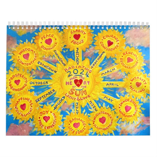 2024年感動的オリジナルのアートワーク カレンダー (カバー)