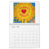 2024年感動的オリジナルのアートワーク カレンダー (1月 2027)