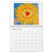 2024年感動的オリジナルのアートワーク カレンダー (2月 2027)