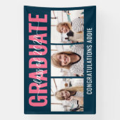 2024年数々の卒業の写真コラージュ教室 横断幕 (縦)