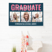 2024年数々の卒業の写真コラージュ教室 横断幕 (インサイチュ)