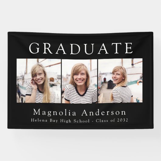 2024年数々の卒業の写真コラージュ教室 横断幕 (横)