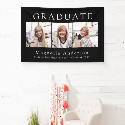 2024年数々の卒業の写真コラージュ教室 横断幕 (インサイチュ)