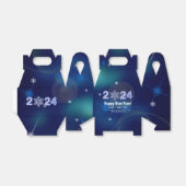 2024年新年おめでとうございますアイスナンバー&スノーフレーク フェイバーボックス (折り畳みなし)