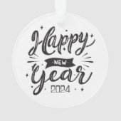 2024年新年おめでとう オーナメント (裏面)