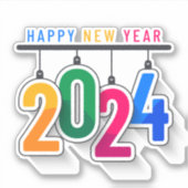 2024年新年おめでとう シール (正面)