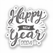 2024年新年おめでとう シール (正面)