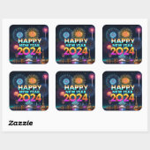 2024年新年おめでとう スクエアシール (シート)