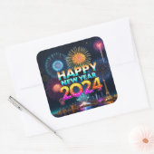 2024年新年おめでとう スクエアシール (封筒)