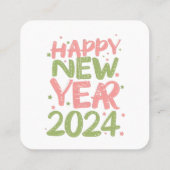 2024年新年おめでとう スクエア名刺 (裏面)