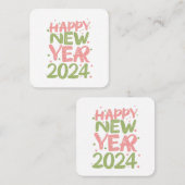 2024年新年おめでとう スクエア名刺 (正面/裏面)