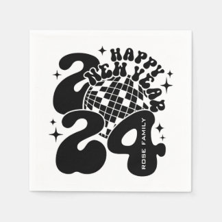 2024年新年おめでとう スタンダードカクテルナプキン