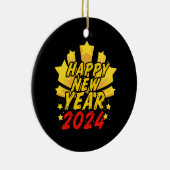 2024年新年おめでとう セラミックオーナメント (右)