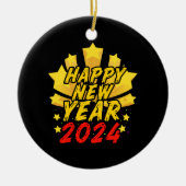 2024年新年おめでとう セラミックオーナメント (正面)