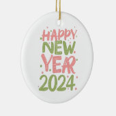 2024年新年おめでとう セラミックオーナメント (右)