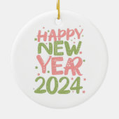 2024年新年おめでとう セラミックオーナメント (裏面)