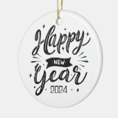 2024年新年おめでとう セラミックオーナメント (左)