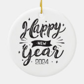 2024年新年おめでとう セラミックオーナメント (裏面)