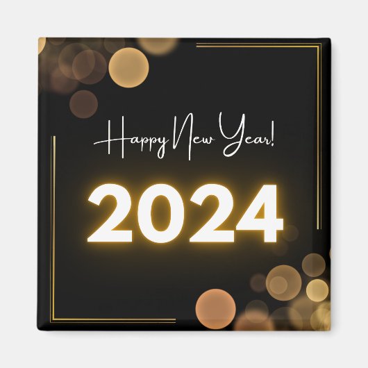 2024年新年おめでとう マグネット (正面)
