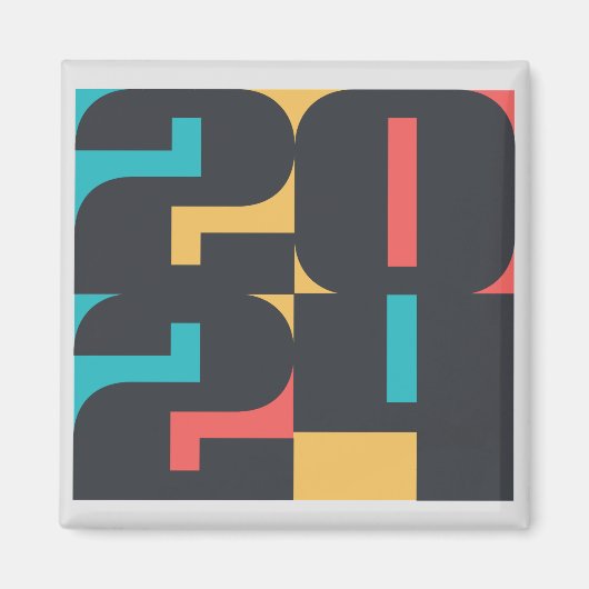 2024年新年おめでとう マグネット (正面)