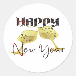 2024年新年おめでとう ラウンドシール