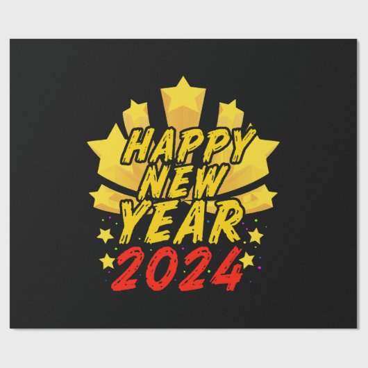 2024年新年おめでとう ラッピングペーパー (フラット)