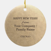 2024年新年おめでとう。花火 セラミックオーナメント (裏面)