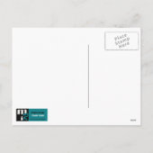 2024年新年おめでとう。雪片と氷の番号 シーズンポストカード (裏面)