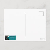 2024年新年おめでとう。雪片と氷の番号 ポストカード (裏面)