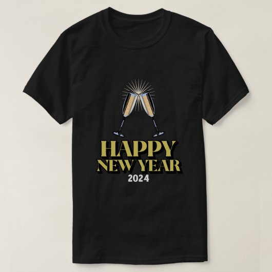 2024年新年おめでとう Tシャツ (デザイン正面)