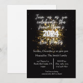 2024年新年のご招待 招待状 (正面/裏面)