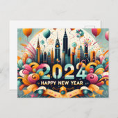 2024年新年のギフトカード ポストカード (正面/裏面)