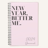 2024年新年のジャーナリング用Resolutions Notebook ノートブック (正面)