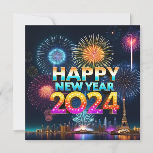2024年新年のフラットカード シーズンカード (正面)