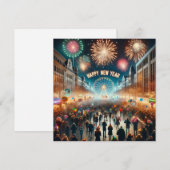 2024年新年のフラットカード シーズンカード (正面/裏面)