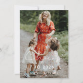 2024年新年の写真へのミニマル応援 シーズンカード (正面)